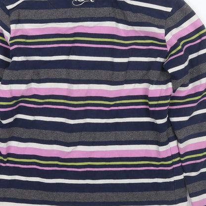 Tottie Womens Multicoloured Striped Cotton Jersey Polo Size XS Collared