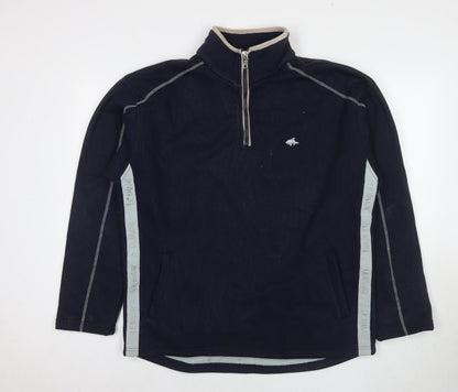 Mens UK Size L Le Shark Blue Pullover Sweatshirt