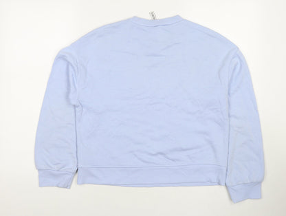 Womens UK Size XS Divided by H&M Blue Pullover Sweatshirt