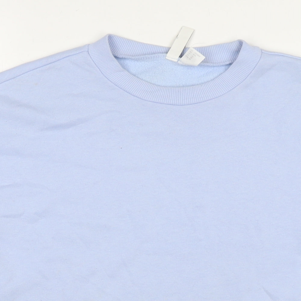 Womens UK Size XS Divided by H&M Blue Pullover Sweatshirt