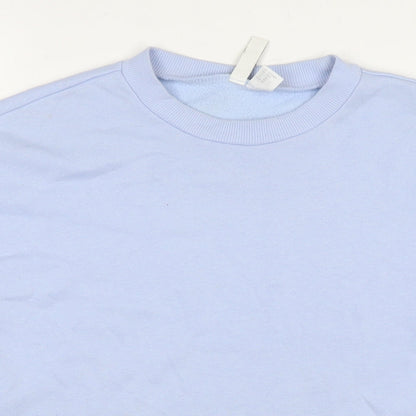 Womens UK Size XS Divided by H&M Blue Pullover Sweatshirt