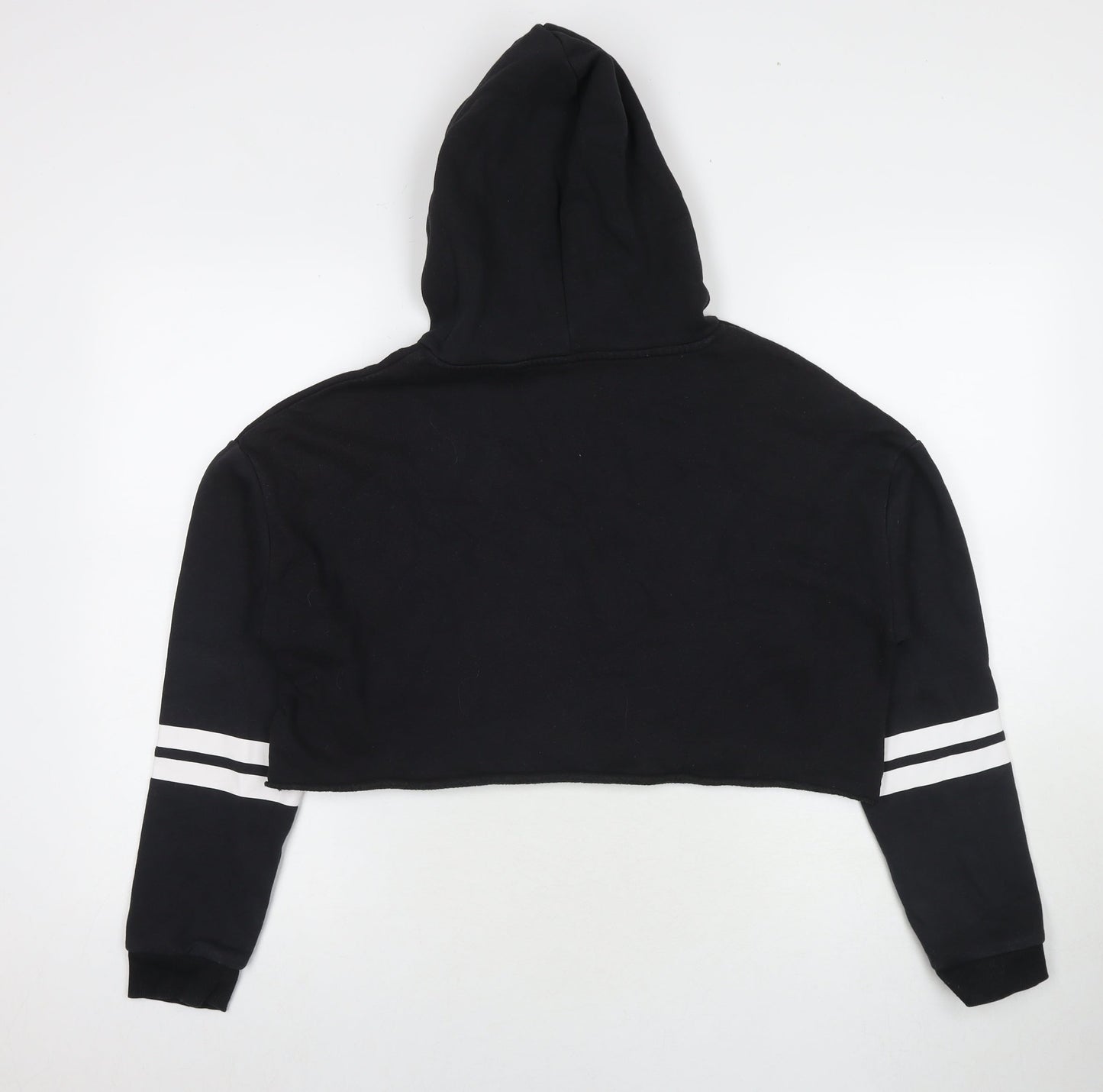 Divided by H&M Womens Black Cotton Pullover Hoodie Size M Pullover - San Francisco California Cropped