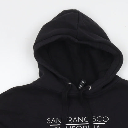 Divided by H&M Womens Black Cotton Pullover Hoodie Size M Pullover - San Francisco California Cropped
