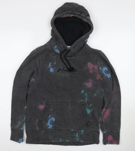 Mens UK Size XS Hollister Grey Pullover Hoodie