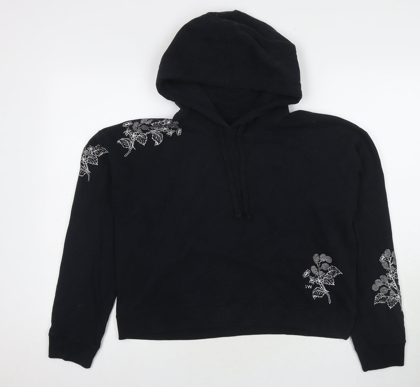 Womens UK Size 12 Jack Wills Black Pullover Hoodie