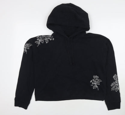 Womens UK Size 12 Jack Wills Black Pullover Hoodie