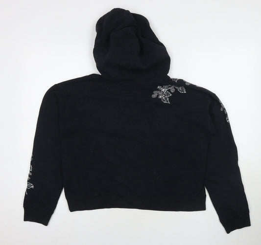Womens UK Size 12 Jack Wills Black Pullover Hoodie