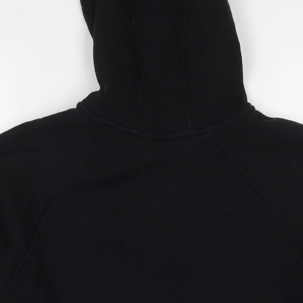 LA Gear Womens Black Cotton Full Zip Hoodie Size 14 Zip