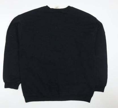 Kamehameha Mens Blue Cotton Pullover Sweatshirt Size L - Anime