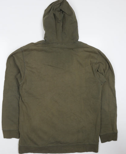 Baleno Mens Green Cotton Pullover Hoodie Size XL - Logo