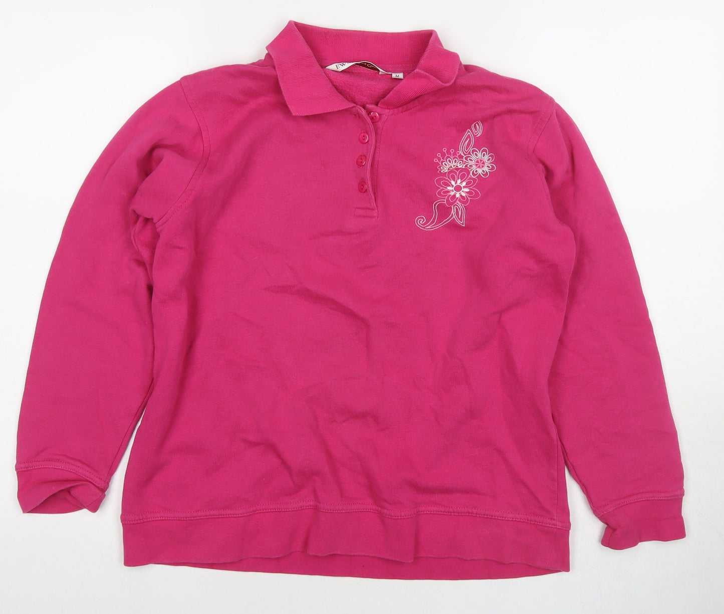 Womens UK Size 14 EWM Pink Pullover Sweatshirt