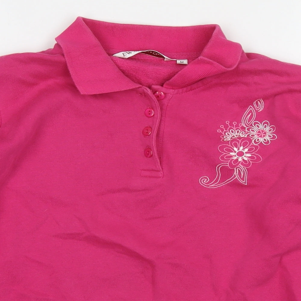 Womens UK Size 14 EWM Pink Pullover Sweatshirt