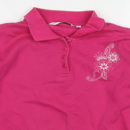 Womens UK Size 14 EWM Pink Pullover Sweatshirt