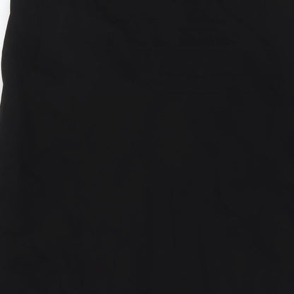 Sienna Womens Black Polyester Maxi Skirt Size L Zip - Embellishment Detail