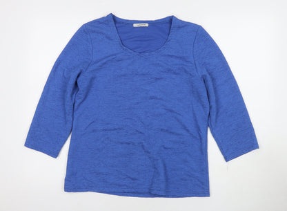 Womens UK Size L Stock Shop Blue Basic Blouse