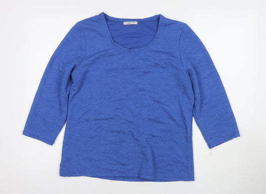 Womens UK Size L Stock Shop Blue Basic Blouse