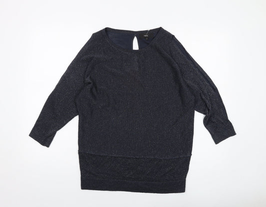 Womens UK Size 8 NEXT Blue Pullover Jumper