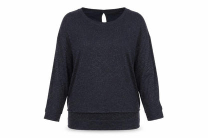 Next Womens Blue Round Neck Viscose Pullover Jumper Size 8
