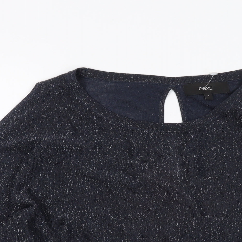 Womens UK Size 8 NEXT Blue Pullover Jumper