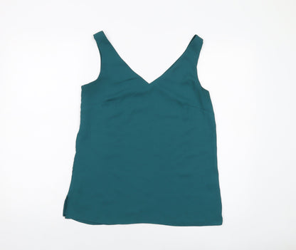 Womens UK Size 8 Wallis Green Basic Tank