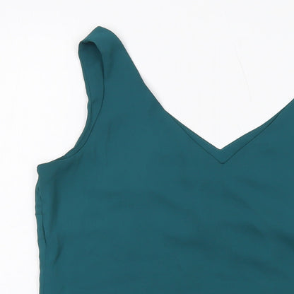 Womens UK Size 8 Wallis Green Basic Tank