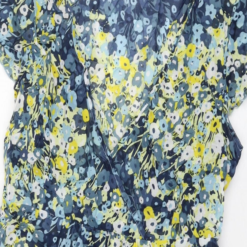 Womens UK Size 10 Sandwich Multicoloured Basic T-Shirt