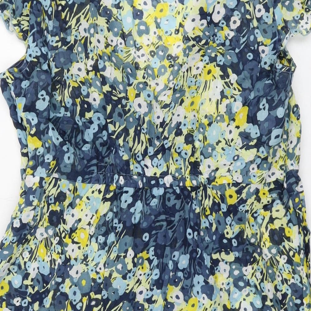 Womens UK Size 10 Sandwich Multicoloured Basic T-Shirt