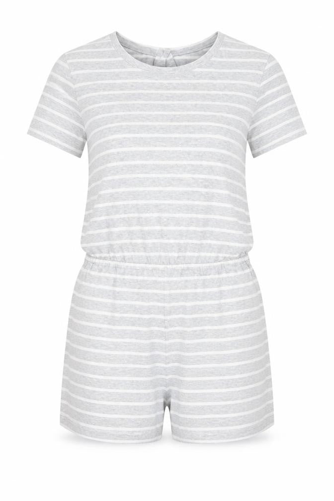 Womens UK Size L FOREVER 21 One-Piece Grey Playsuit