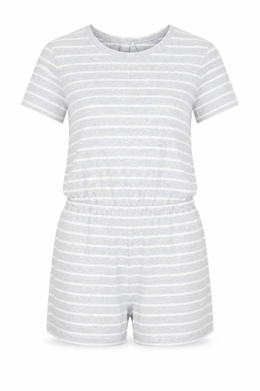 Womens UK Size L FOREVER 21 One-Piece Grey Playsuit