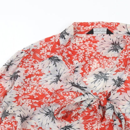 Womens UK Size 14 Dorothy Perkins Red Basic Blouse