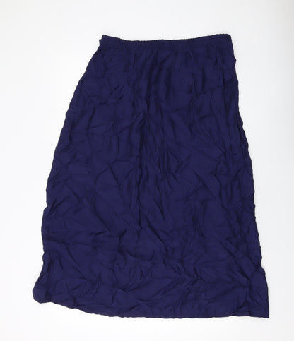 ESMARA Womens Blue Viscose A-Line Skirt Size 18