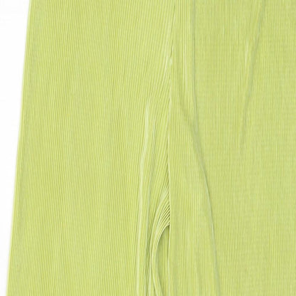 Ei8th Hour Womens Green Polyester Trousers Size 8 L29 in Regular