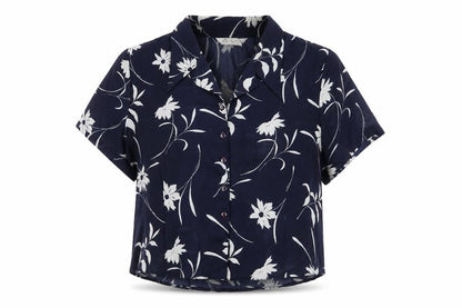 Womens UK Size 24 Berkertex Blue Basic Button-Up