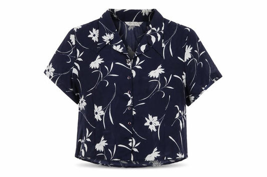 Womens UK Size 24 Berkertex Blue Basic Button-Up