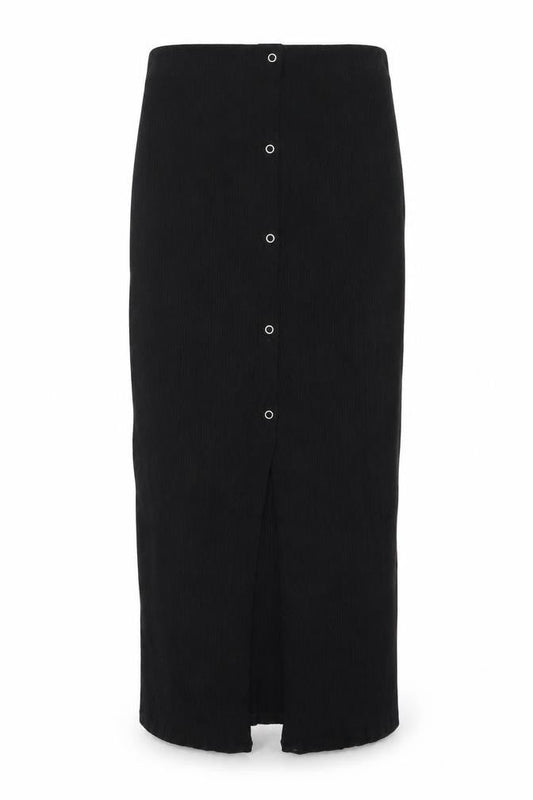 Asoso Womens Black Polyester Straight & Pencil Skirt Size 8