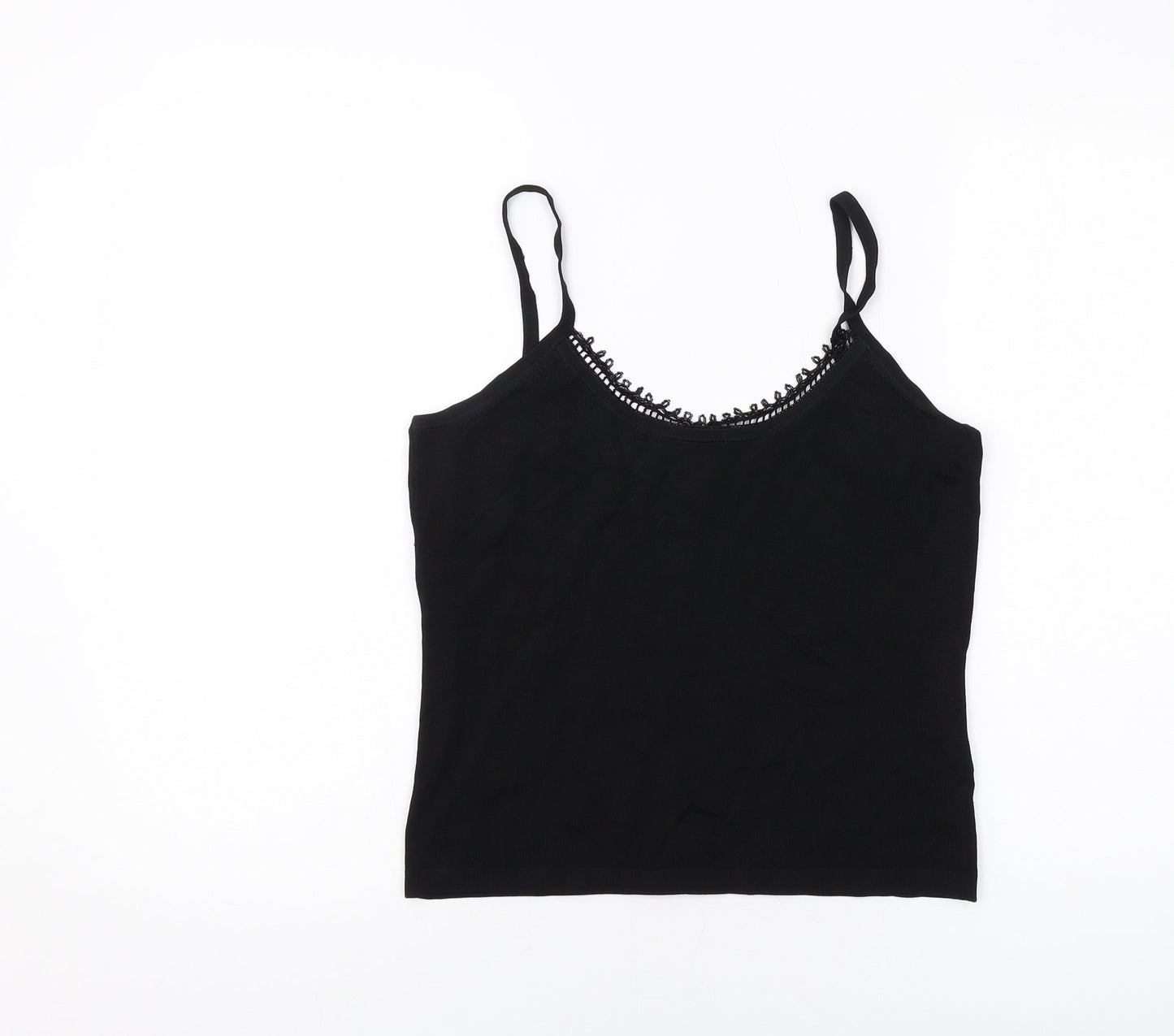 Womens UK Size 12 Kaliko Black Basic Tank