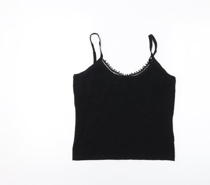 Womens UK Size 12 Kaliko Black Basic Tank