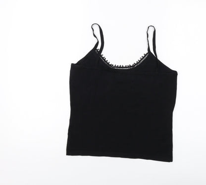 Womens UK Size 12 Kaliko Black Basic Tank