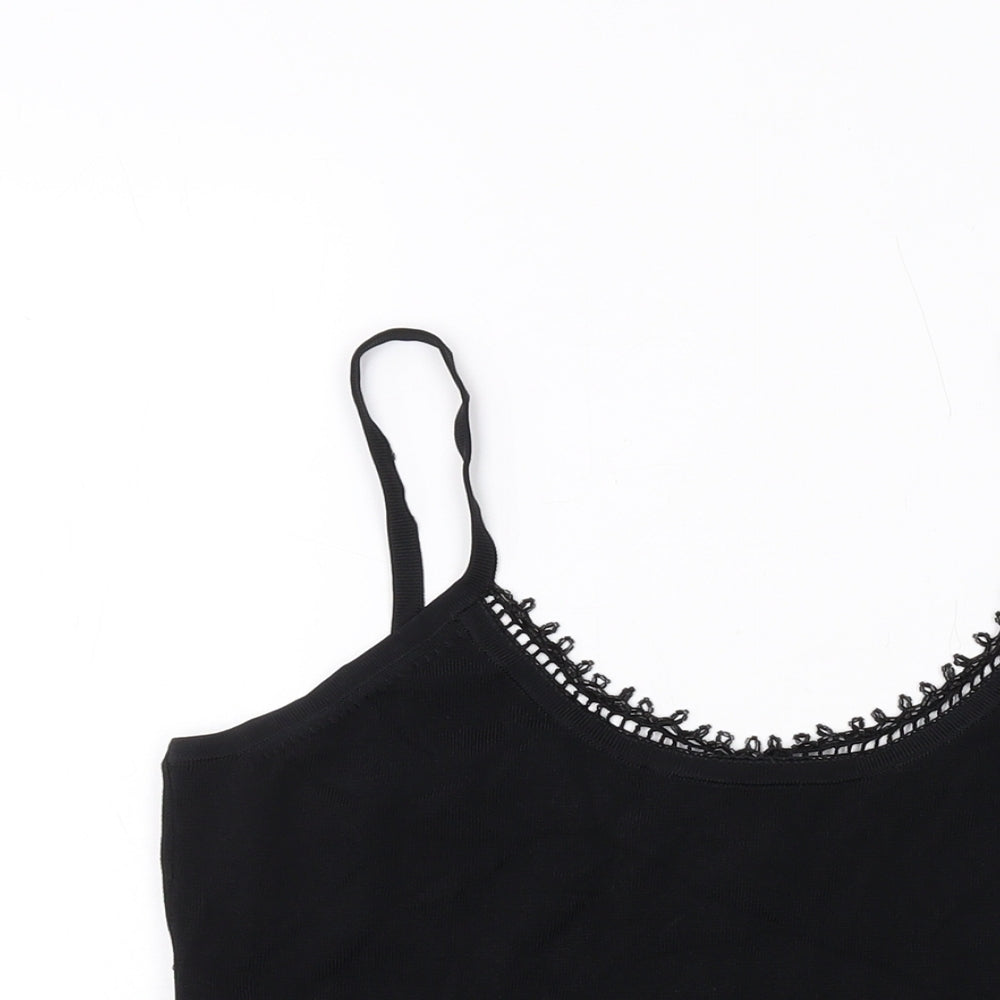 Womens UK Size 12 Kaliko Black Basic Tank