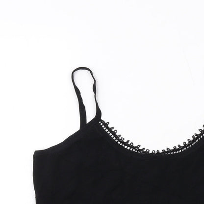 Womens UK Size 12 Kaliko Black Basic Tank