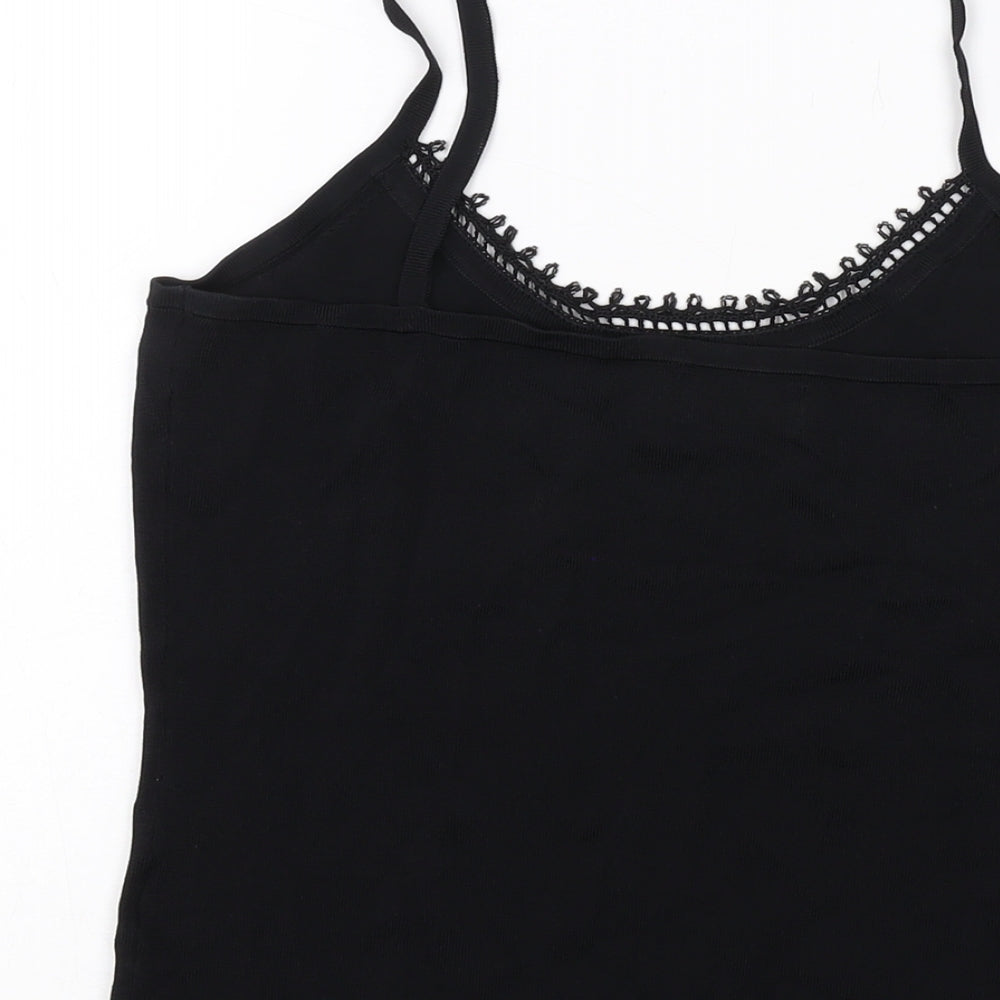 Womens UK Size 12 Kaliko Black Basic Tank