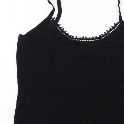 Womens UK Size 12 Kaliko Black Basic Tank