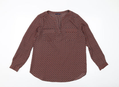 Womens UK Size 12 Marks and Spencer Red Basic Blouse