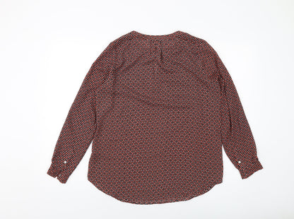 Womens UK Size 12 Marks and Spencer Red Basic Blouse