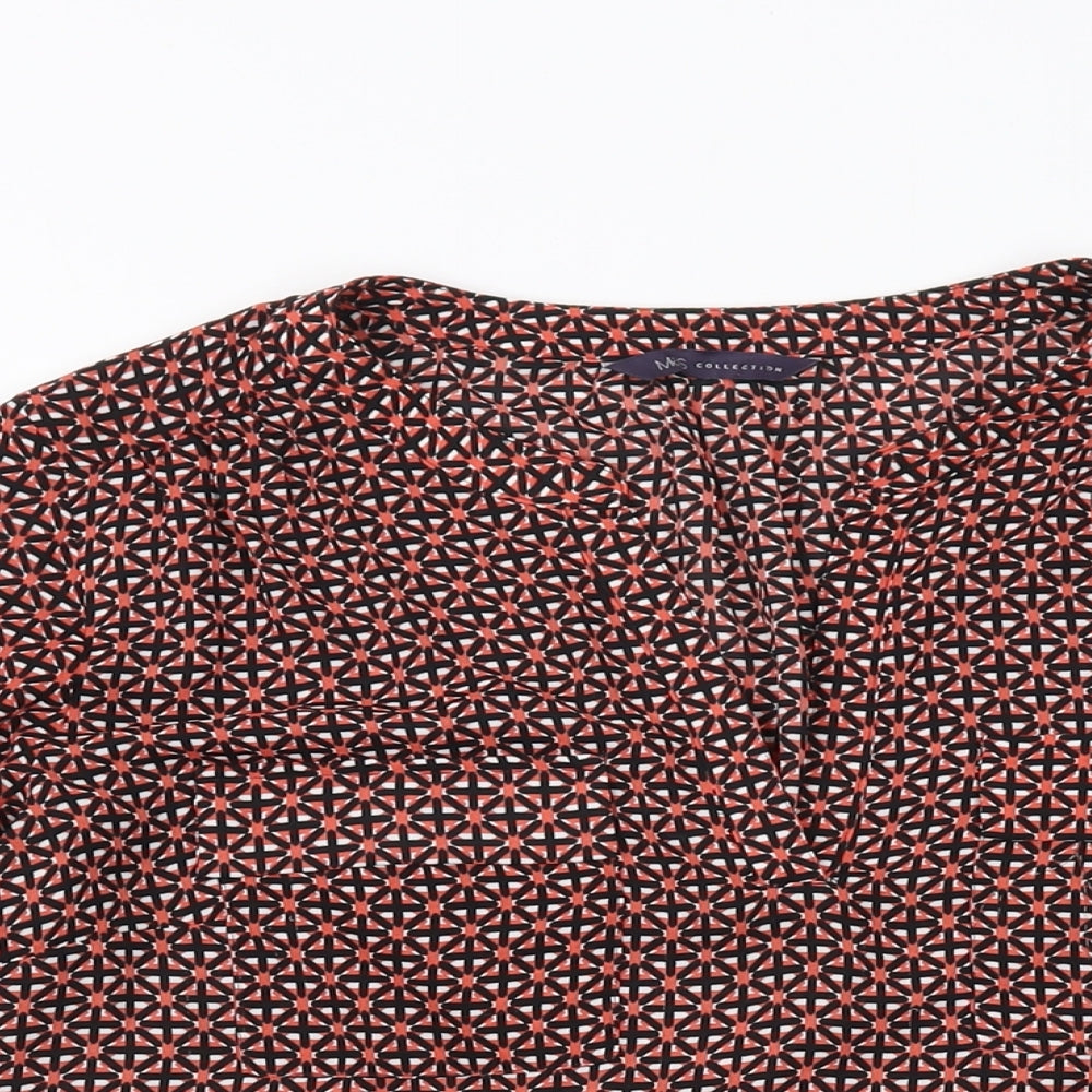 Womens UK Size 12 Marks and Spencer Red Basic Blouse