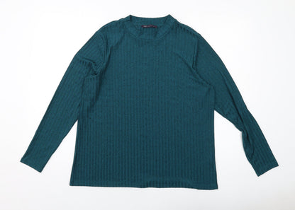 Womens UK Size 18 Marks and Spencer Green Basic T-Shirt
