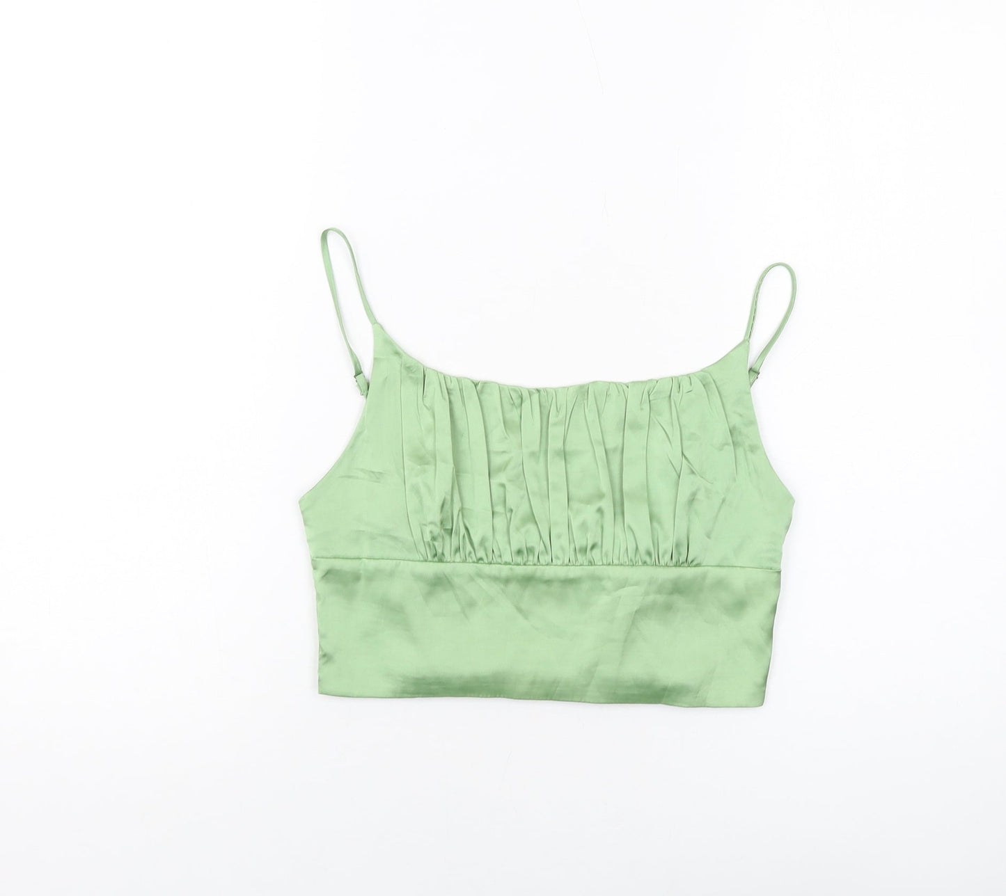 Womens UK Size M Vera & Lucy Green Cropped Tank