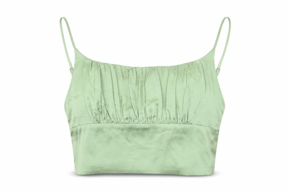 Womens UK Size M Vera & Lucy Green Cropped Tank