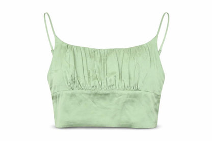 Womens UK Size M Vera & Lucy Green Cropped Tank