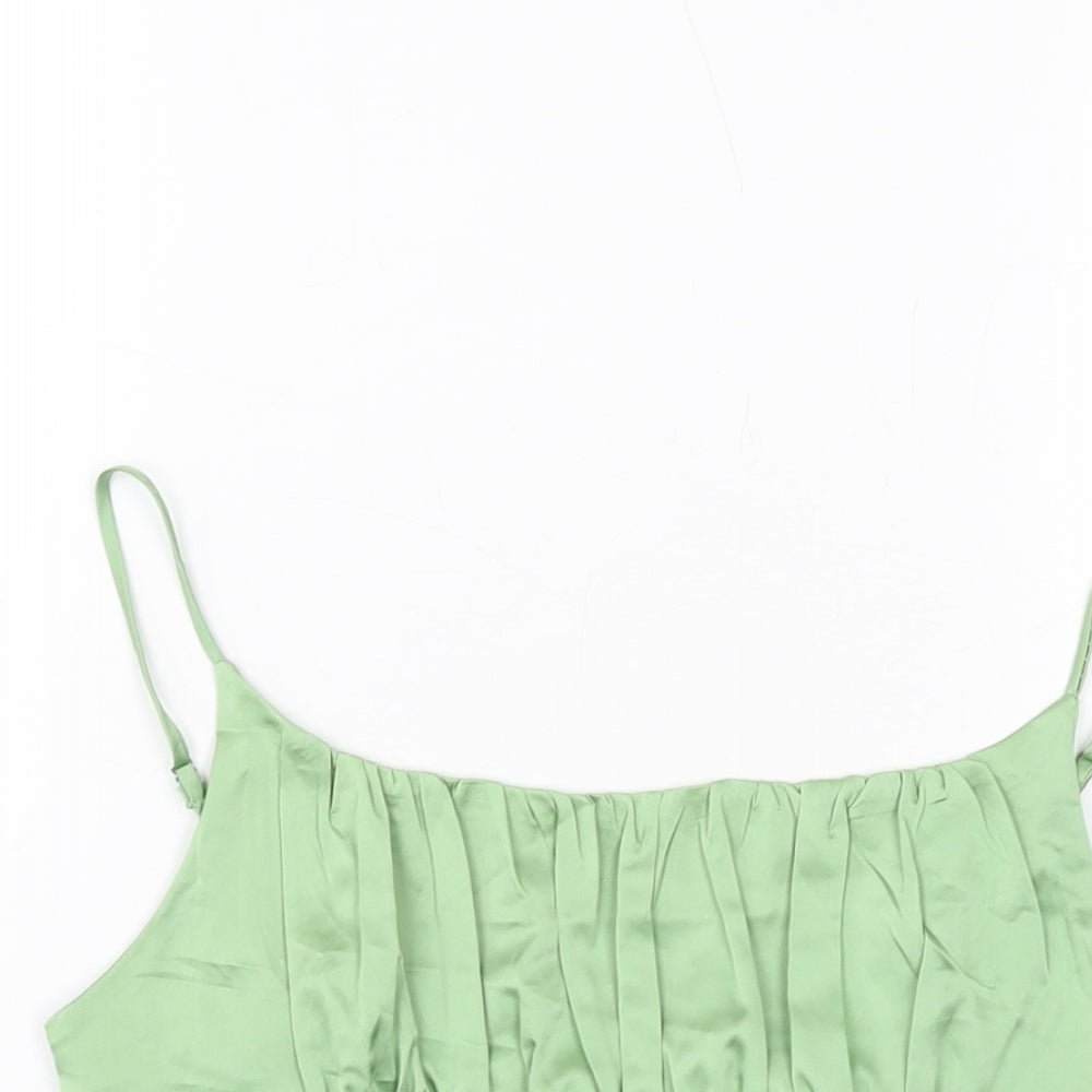 Womens UK Size M Vera & Lucy Green Cropped Tank